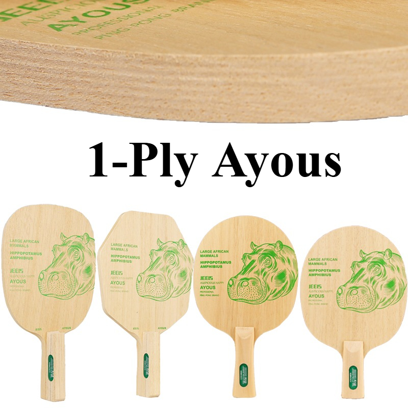 Table Tennis Blade - ไม้ปิงปอง JEELS Green Hippo 1 Ply