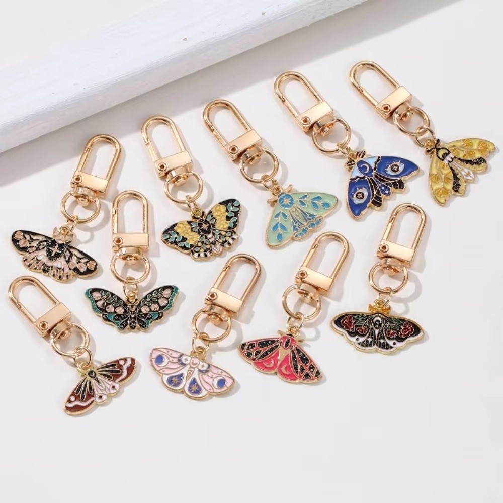Butterfly Rubber Sheet - พวงกุญแจผีเสื้อสีสันสวยงาม งานเคลือบอีนาเมล โลหะผสม รูปแมลงสวยงาม ประณีต ของขวัญพวงกุญแจรูปสัตว์