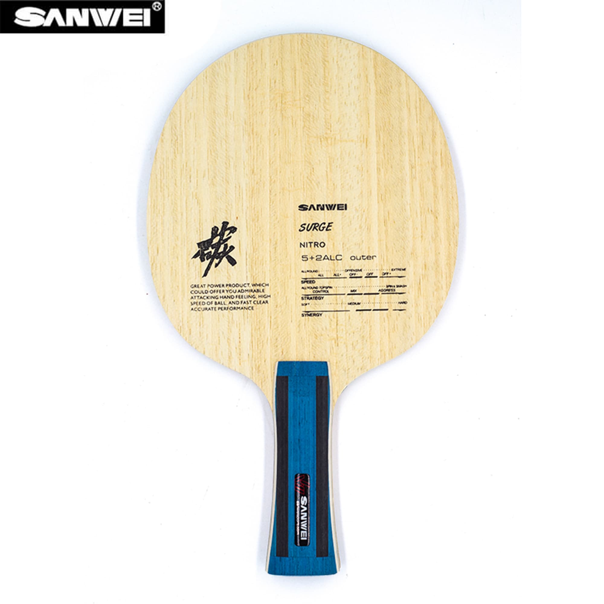 Xiom Blade Table Tennis - ไม้ปิงปอง SANWEI Nitro ALC