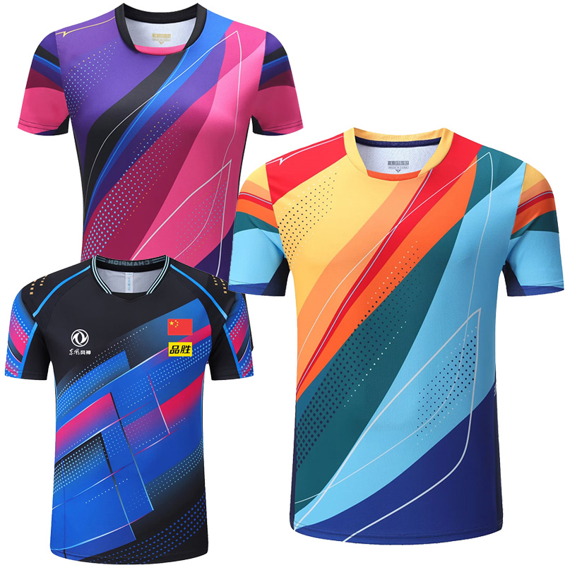 Table Tennis Championships - 2023 Championship จีนทีมตารางเทนนิสเสื้อกางเกงขาสั้นผู้ชายผู้หญิงเด็กปิงปอง T เสื้อตารางเทนนิสเสื้อผ้าฟุตบอล