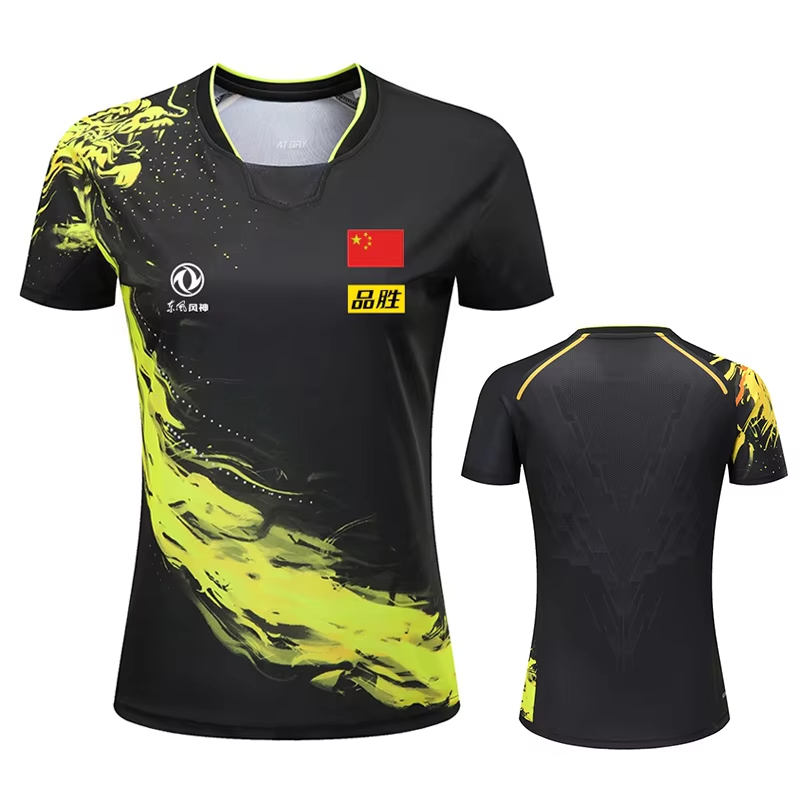 Table Tennis Jersey - จีน Dragon ตารางเทนนิสพิมพ์เสื้อยืดสําหรับผู้ชายผู้หญิงเสื้อผ้าแฟชั่นกีฬาแบดมินตันเสื้อยืดปิงปอง Jersey ฟิตเนสเสื้อ