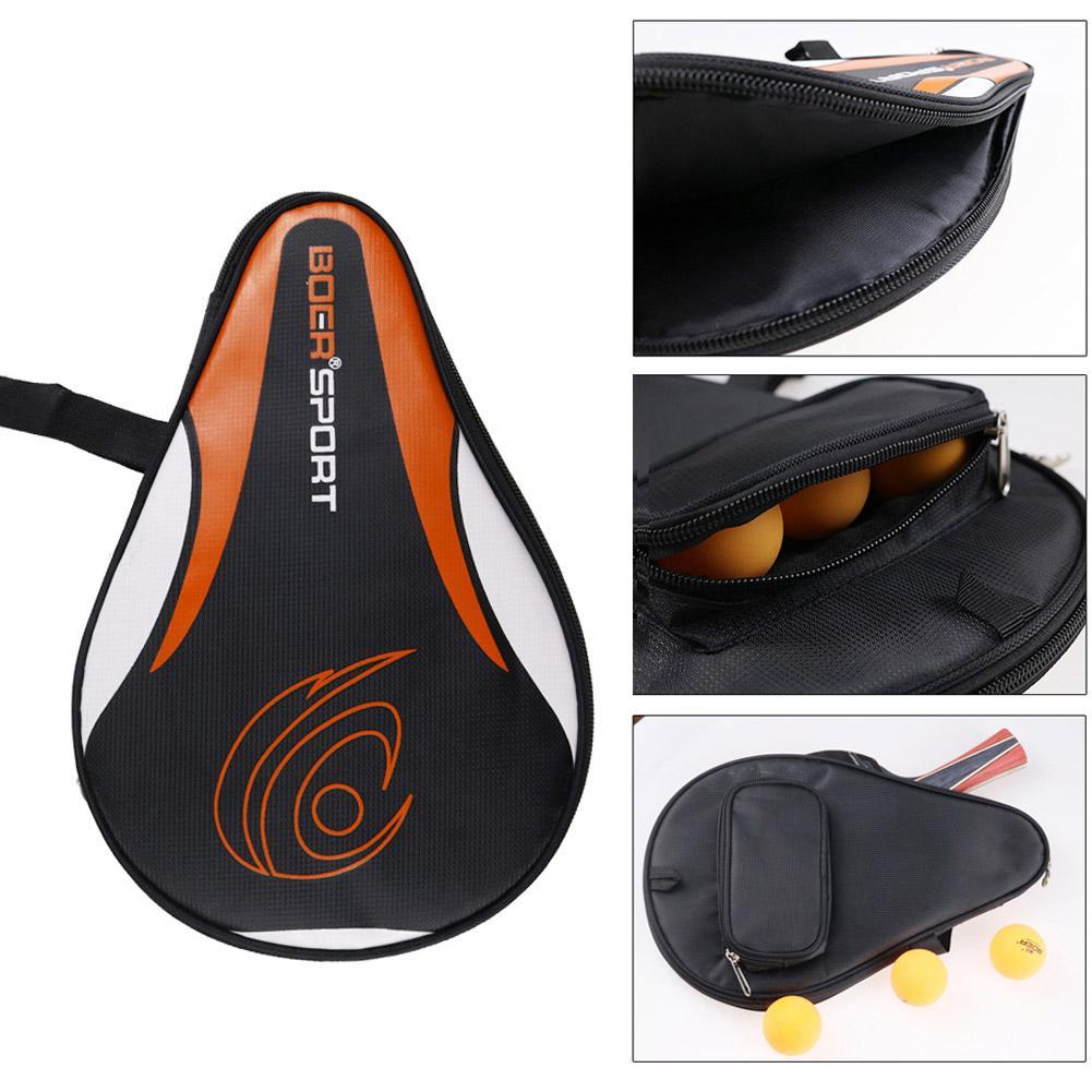 Table Tennis Video Game - กระเป๋าไม้ลายกีฬาปิงปอง9ซม. 1ชิ้น30x1ถุงค้างคาวสีดำ/ สีฟ้าผ้าอ๊อกซ์ฟอร์ดฟองน้ำกล่องไม้ปิงปองสำหรับเก็บไม้พายใบมีด