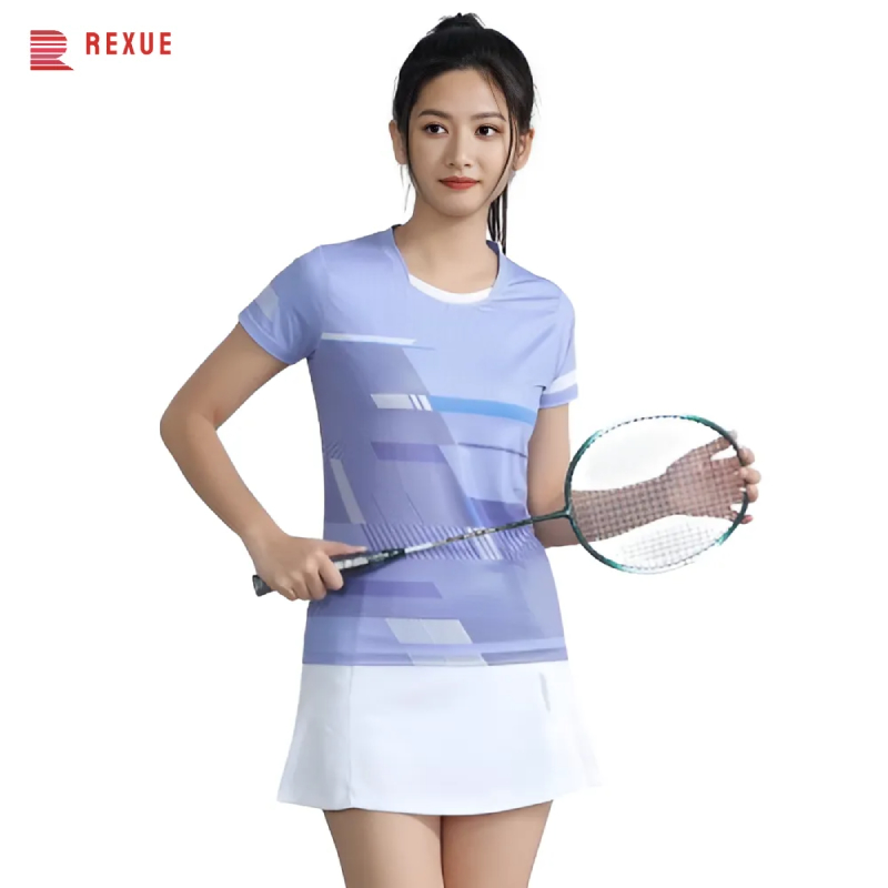 Table Tennis Jersey - เสื้อเจอร์ซีย์ลายกีฬาปิงปองพิมพ์ลาย3D Kaus Bulu tangkis ระบายอากาศได้ดีเสื้อปิงปอง2024เกาหลีสีพาสเทลกอล์ฟแห้งเร็วสำหรับเด็กผู้หญิง