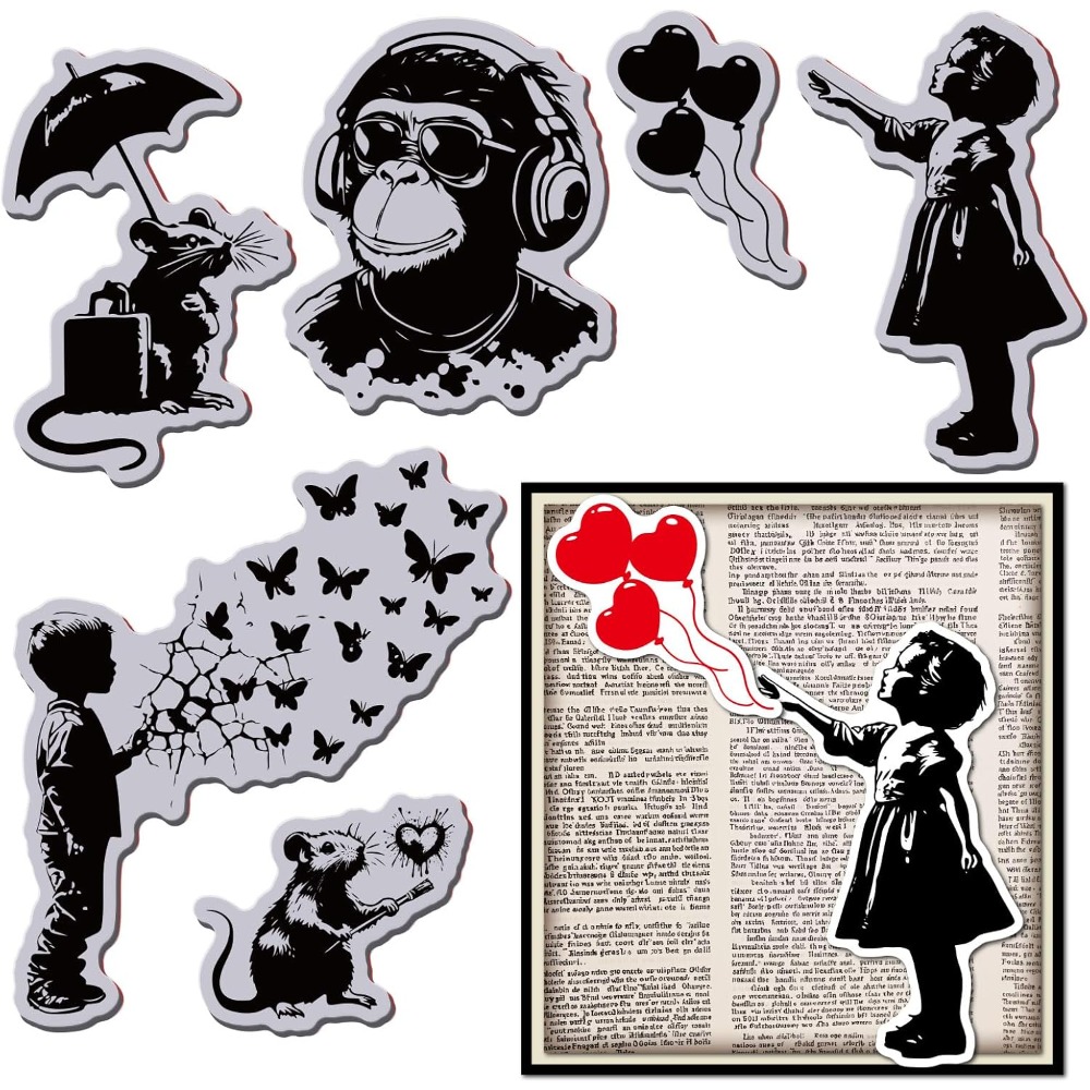 แสตมป์ยางรูปลิงกราฟฟิตี 8.7x7  - Butterfly Rubber Sheet บทวิจารณ์และราคา