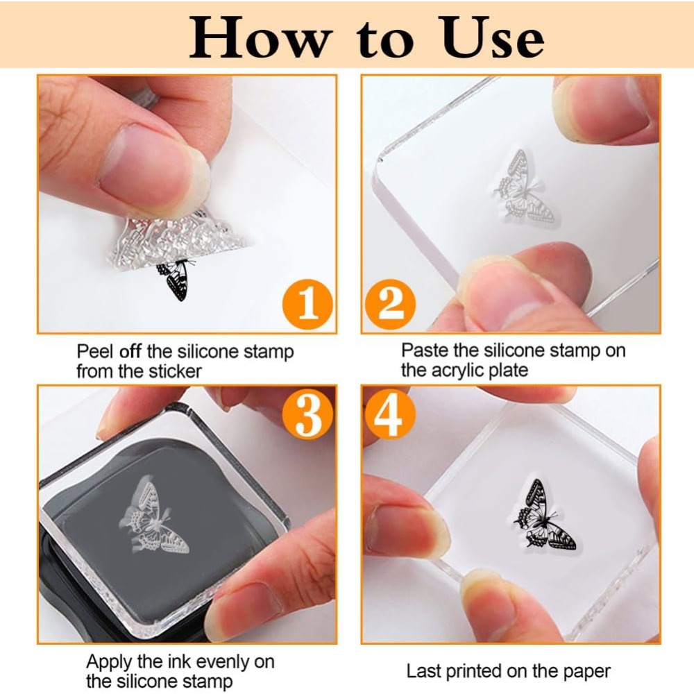 แสตมป์ใส 1 แผ่นสำหรับทำการ์ด แ - Butterfly Rubber Sheet บทวิจารณ์และราคา