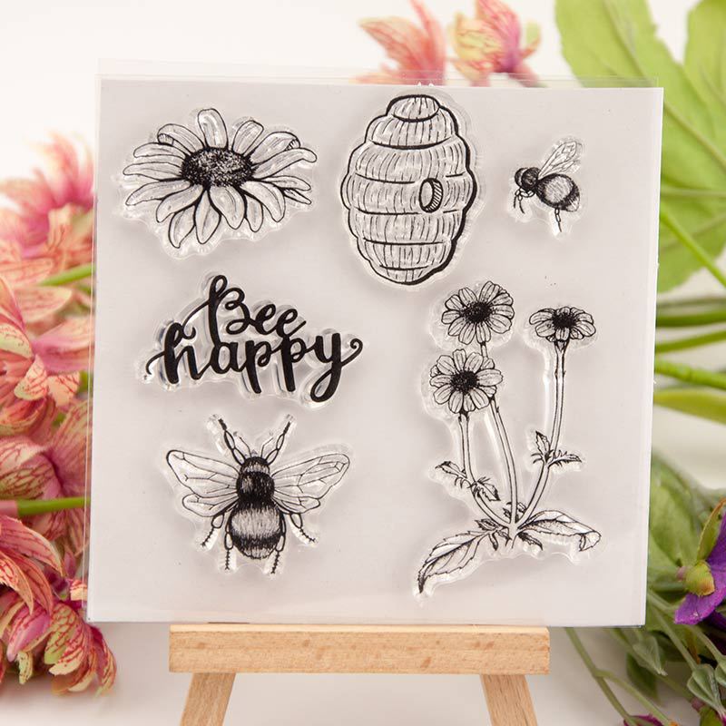 บีแฮปปี้ แสตมป์ใส ลายผีเสื้อ แ - Butterfly Rubber Sheet บทวิจารณ์และราคา